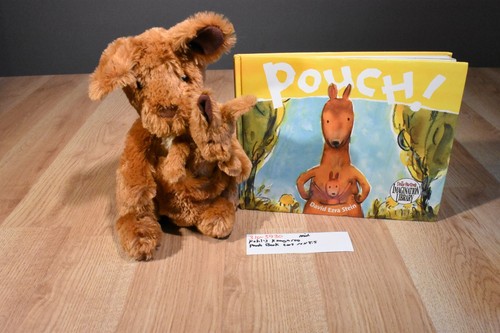 Kohl's Pouch Brown Kangaroo and Joey Beanbag Peluche y Bolsa Libro (310-3930) - Imagen 1 de 6