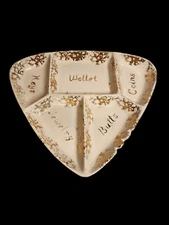 Vintage Hollywood Regency California Pottery Dresser Caddie Ashtray