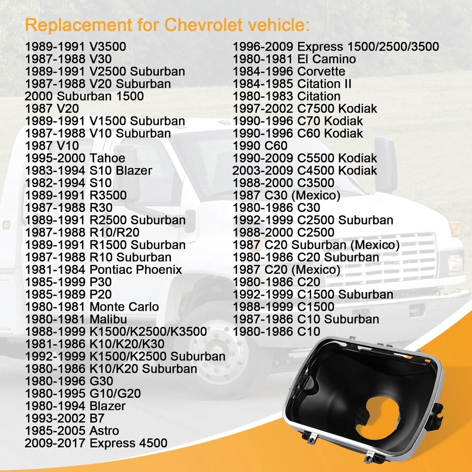 42437 Headlight Support Bracket Mounting Kit LH or RH for Chevy GMC - Image 4 of 4