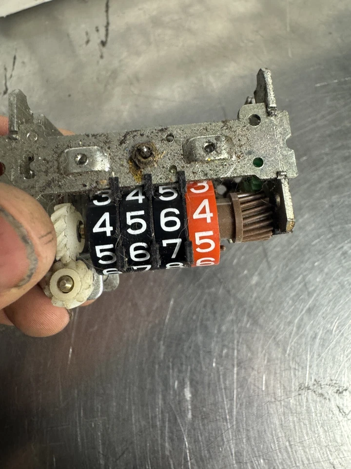 Carrete número velocímetro Speedo Harley Davidson Sportster Fxr Fxd Dena piezas originales Foto 3 de 4