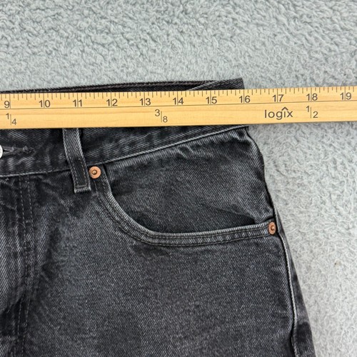 Vintage Levi's 550 Jeans Mens 32x32 Black Relaxed USA Straight Denim Button Y2K - Picture 11 of 14