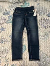 JAG  High Rise AMELIA Slim Ankle Pull on Cropped Stretch Jeans Size 0 NEW NWT