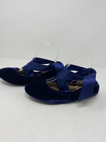 NEW 🥿Womens Ralph Lauren Shoes Ballerina Ballet Flats Shoes Blue Size 5k $89 - Picture 5 of 9