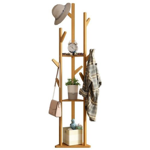 Kleiderständer Garderobenständer Garderobe in Baumform mit 8 Haken/3 Ablagen DHL - Bild 5 von 12