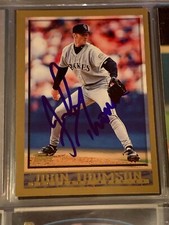 JOHN THOMSON AUTOGRAPHED SIGNED 1998 TOPPS CARD ROCKIES COA