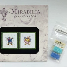 Giggles In The Snow Cross Stitch Chart and Embellishment Pack Mirabilia MD31