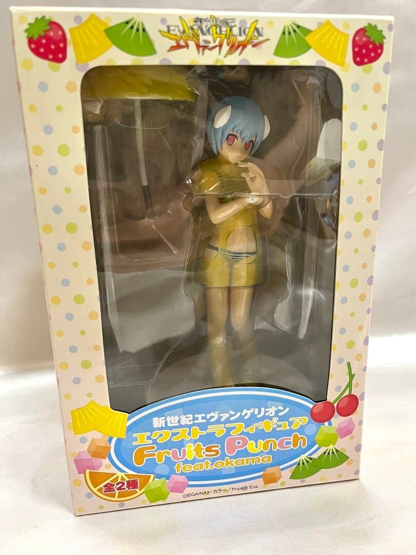 [USED] SEGA Neon Genesis Evangelion Fruits punch Rei Asuka Figure Set