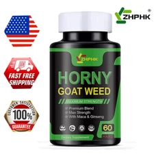 3X STRENGTH Horny Goat Weed Extract W/ Maca Root Powder,L-Arginine,Saw Palmetto
