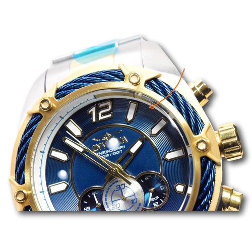 Invicta Bolt Blue Dial Men's 52mm Two-Tone Japan Chrono Watch 31473 - Picture 3 of 16