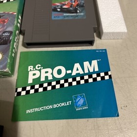 Nintendo NES R.C. Pro-Am Game Box Manual Cartridge Tested Working