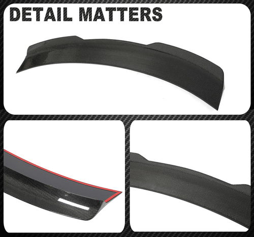 Fit For Ford Mustang Dark Horse 2024UP REAL CARBON Rear Trunk Spoiler Boot Wing  - Bild 12 von 12
