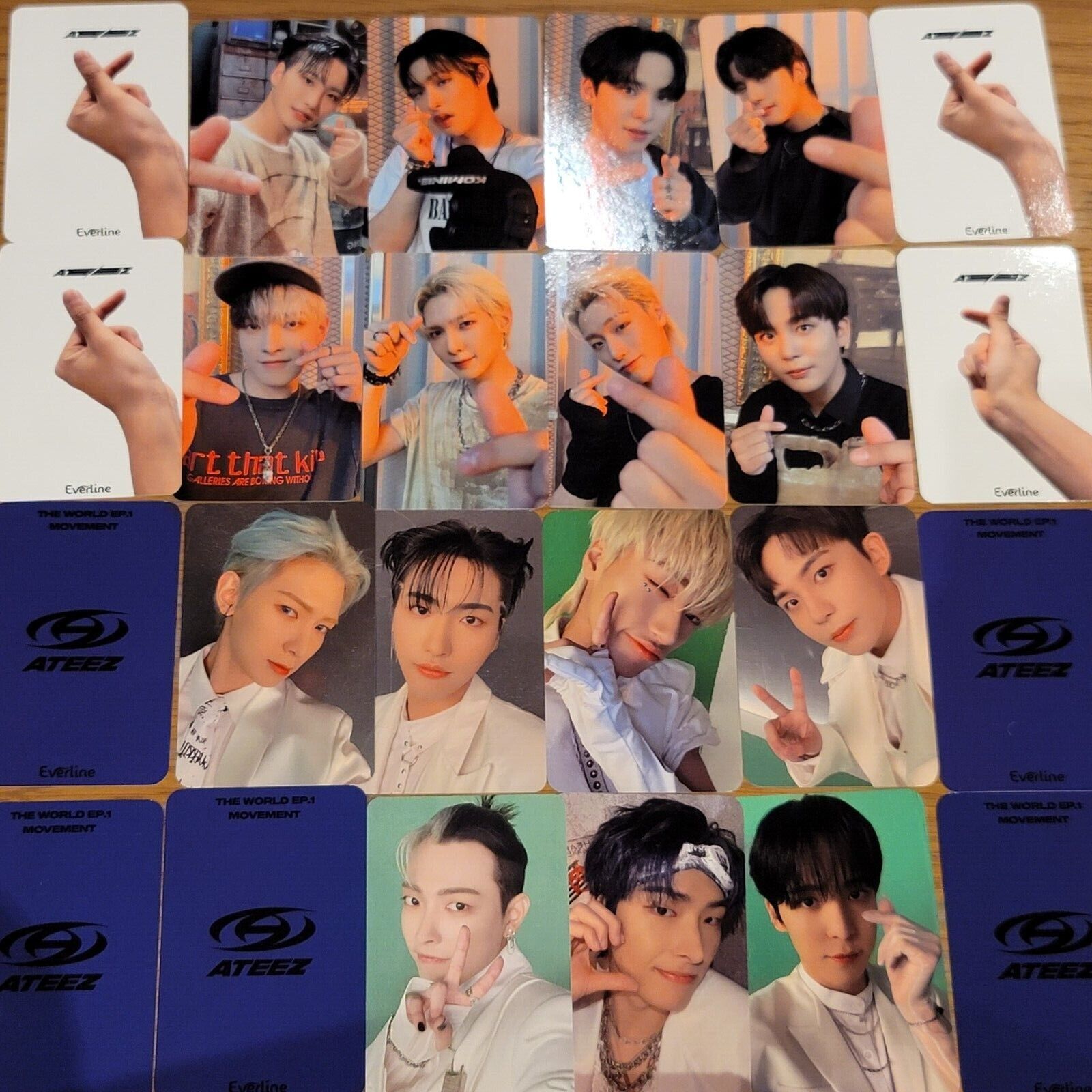 ATEEZ THE WORLD EP.1 : MOVEMENT Album Luckydraw photocard everline popup  store