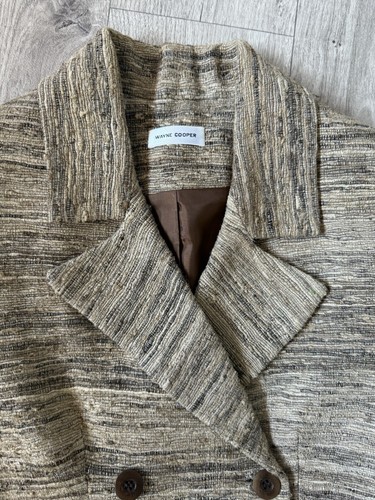 Wayne Cooper Sz 8 (2) Silk Slub Double Breasted Jacket - Picture 3 of 9