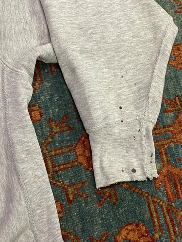 VINTAGE 1980s CHAMPION REVERSE WEAVE HOODIE size XL GRAY MADE IN USA - Picture 6 of 11