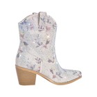 Women's Sequins Pointed Toe Pull on Chunky Heels Casual Cowboy Ankle Booties US5 — photo 3