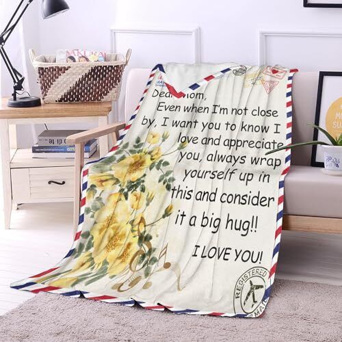 Throw Blankets Gifts for Mom Birthday Mother's Day 60''x80'' Mom Blanket - Picture 3 of 8