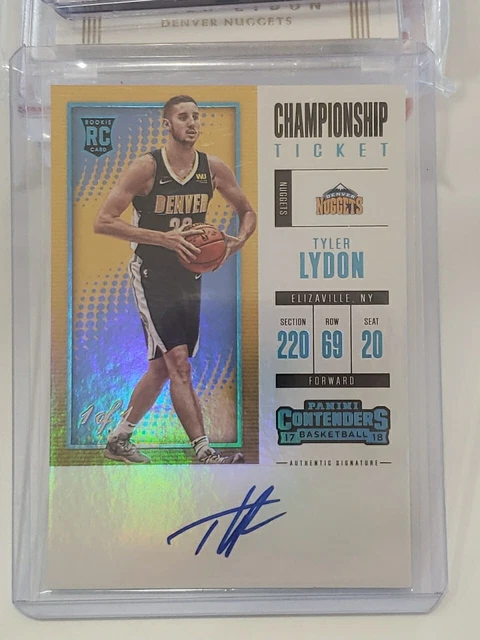 2017-18 Panini Contenders Championship Ticket Auto Tyler Lydon 1/1