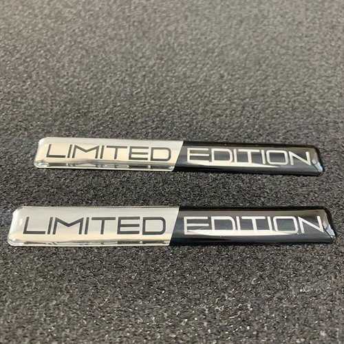 2× Car Limited Edition Logo Metal Stickers Emblem Badge Decal Trim Accessories - Picture 3 of 6