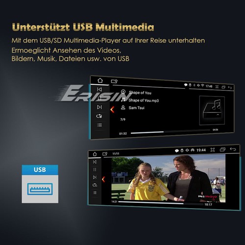 8.8" Android 13 Autoradio GPS 4G BMW 3er E90 E91 E92 E93 5er E60 E61 E63 E64 CCC - Bild 9 von 19