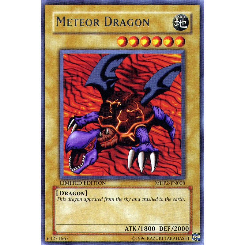 Meteor Dragon MDP2-EN008 Yu-Gi-Oh! Card Rare Limited Edition