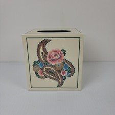 Vintage Andre Richard Tissue Box Cover Floral Pattern