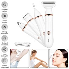 4 In 1 Lady Electric Shaver Rechargeable Waterproof Razor Painless Epilator US