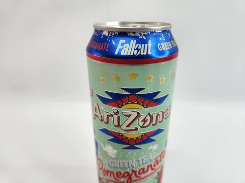 Fallout Pomegranate Arizona Green Tea Energy Drink 22oz Can Vault-Tec New - Picture 3 of 11