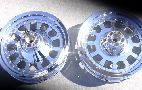 Harley Davidson Fatboy Custom Cut Wind Master 2000-2006 Chrome Wheels Outright - Picture 6 of 13
