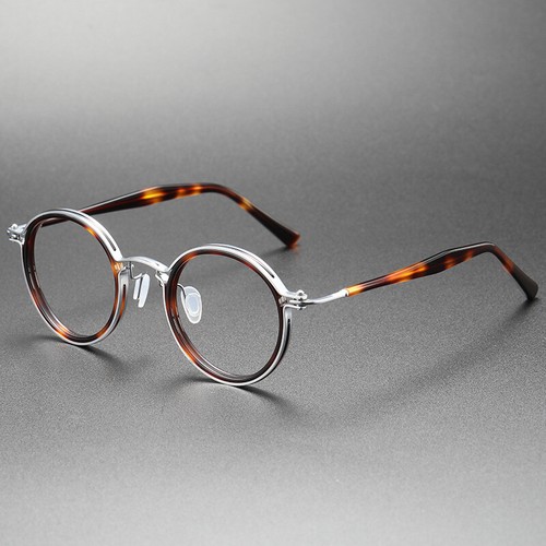 A+Women Men Round Titanium Acetate Eyeglass Frames Retro Glasses Frame RX-able - Picture 29 of 30