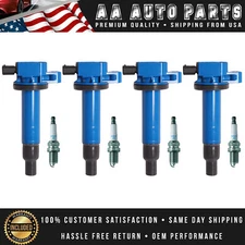 4 Professional Ignition Coil & 4 NGK Spark Plug for Toyota Prius 1.5L l4 UF316