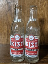 Set Of 2 Vintage Kist Beverage Bottles