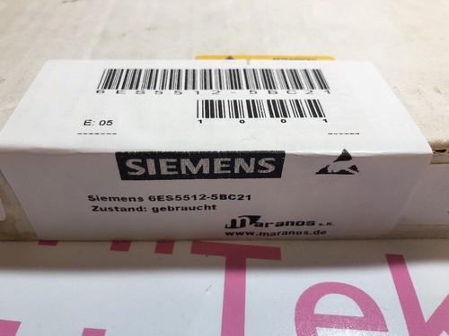 NEW Siemens 6ES5512-5BC21 SIMATIC S5 6ES5 512-5bc21 E: 05 *OVERNIGHT SHIPPING* - Picture 2 of 2