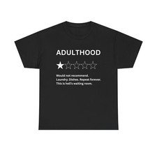Funny Dishes Laundry Hell Unisex Tee Adulthood Review Shirt Sarcasm Gift House