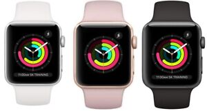 Apple Watch Series 3 38mm 42mm GPS + WiFi + Cellular Gold Gray Silver -Very Good - Click1Get2 Half Price