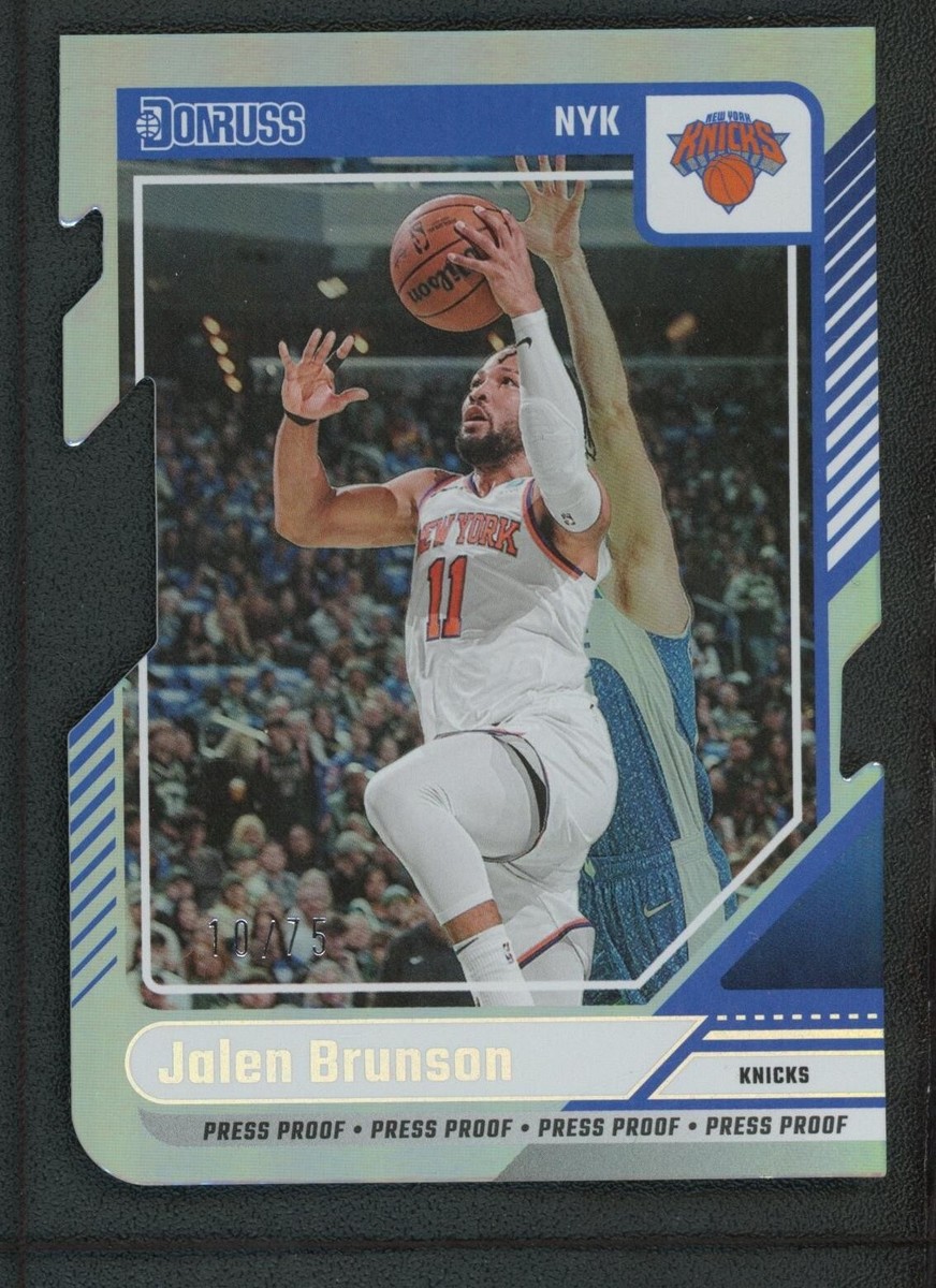 2024-25 JALEN BRUNSON 10/75 PANINI DONRUSS DIE-CUT PRESS PROOF | eBay
