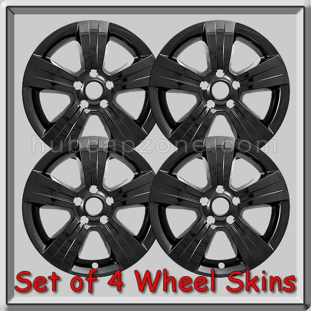 Black Jeep Patriot Wheel Skins 17" Black Hubcaps Chrome Wheel Covers 20152016 eBay