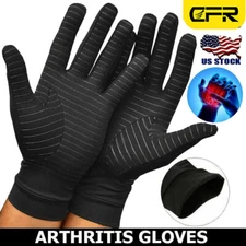 Copper Arthritis Gloves Compression Hand Support Joint Pain Relief Sports