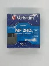 Set of 3,5'' Verbatim floppy disks, MF 2HD, 1,44 Mb, 10 pcs, new, sealed