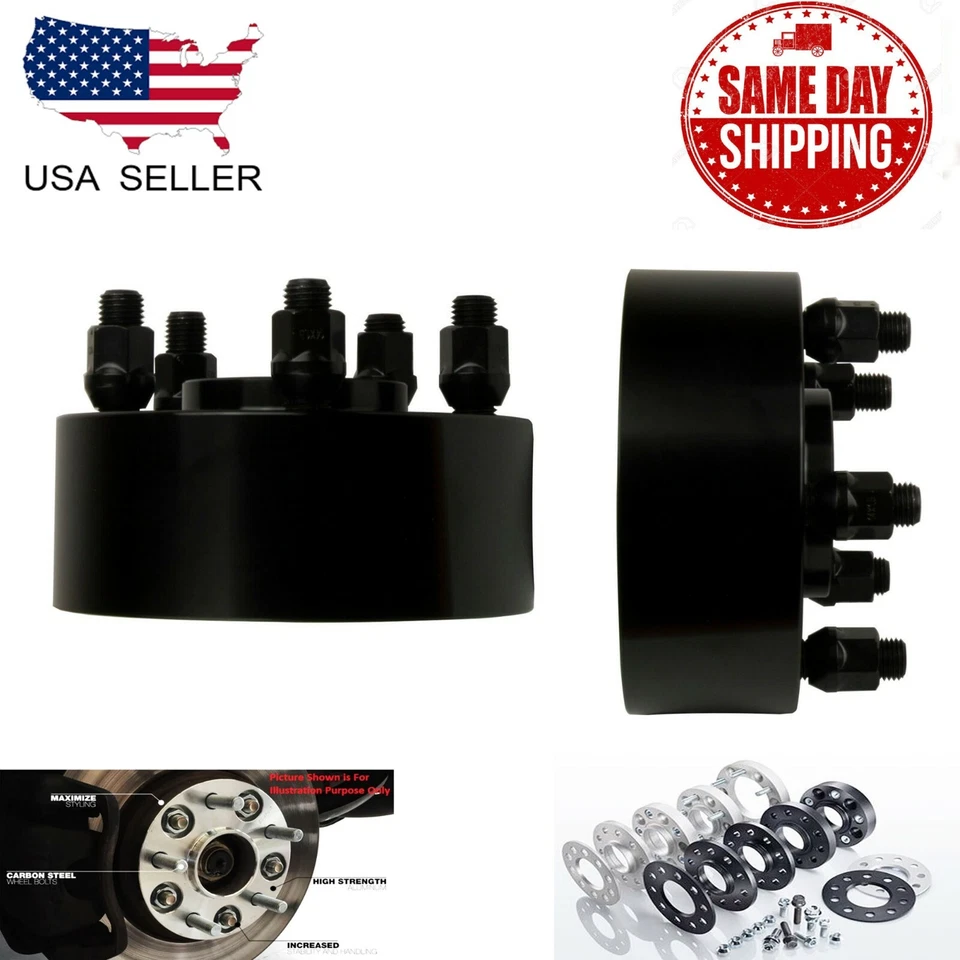 ADAPTADOR CENTRADO EN EL CUBO 4 PIEZAS 5X5 (127 MM) 3"" APTO PARA JEEP COMMANDER GRAND CHEROKEE WRANGLER Foto 3 de 4