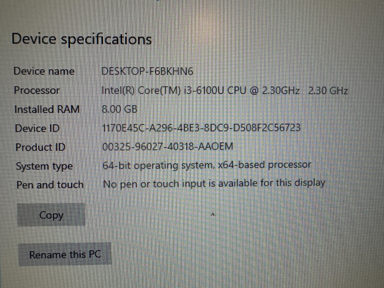 Acer Aspire C24-760 Core i3-6100U 23.8 All in One 120gb SSD 1TB HDD 8gb Office - Picture 2 of 3