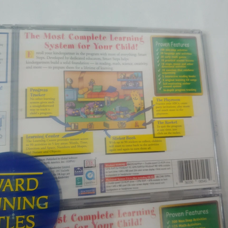DK Interactive Learning CD-ROM Kindergarten 1st Grade Math Reading 4 Pack New - Image 4 of 4