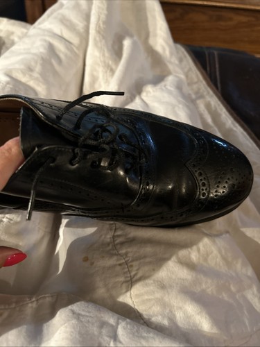 Scarpe eleganti a coda di rondine Bostonian Impression vintage taglia 10,5 EEE da uomo in pelle nera - Foto 15 di 19