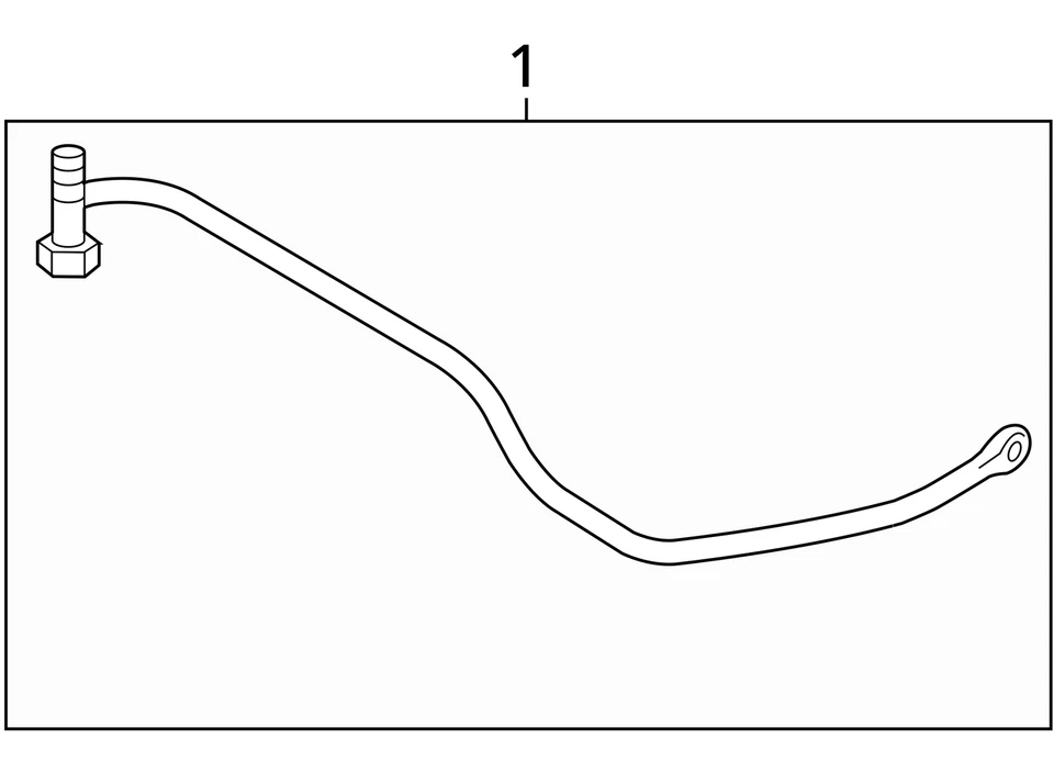 Barra estabilizadora trasera Hyundai Sonata 2006-2008 OEM AE2AV Foto 3 de 3