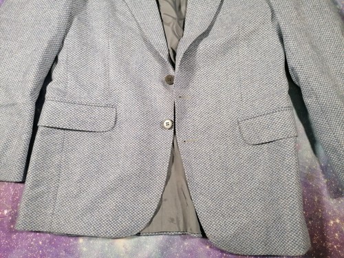 Jaeger Blazer Jacket Blue Medium 100% Wool Formal Work Dress Wedding - Picture 4 of 17