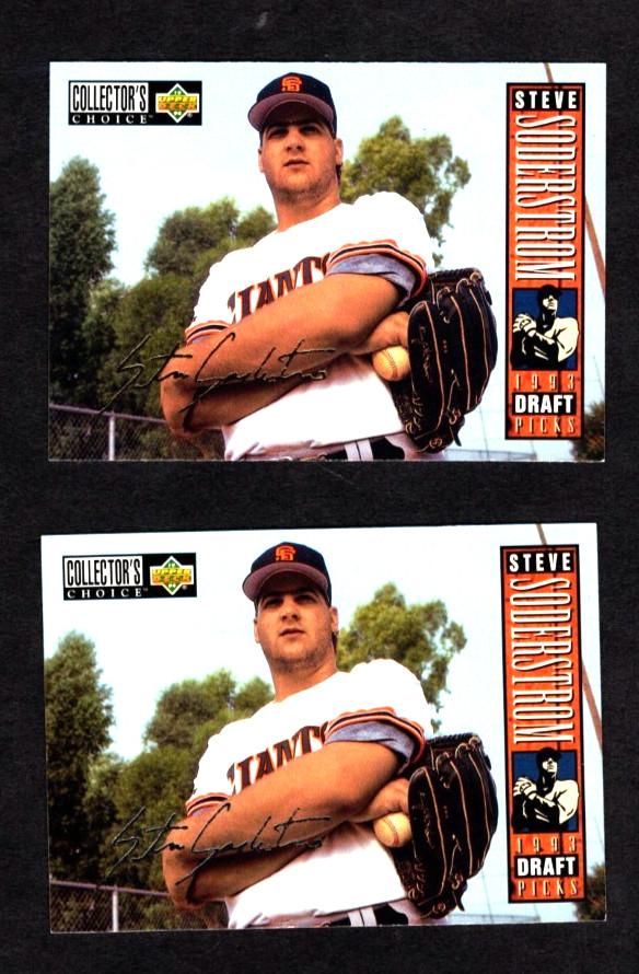1994 Upper Deck Collectors Choice Gold & Silver Signatures Steve Soderstrom # 24