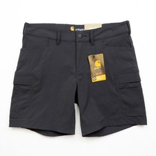 Carhartt Women's Straight Fit Force Madden Cargo Shorts 10 Charcoal Gray