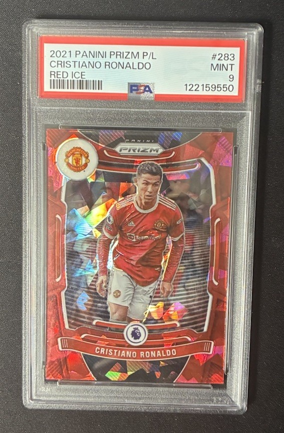 2021-22 Panini Prizm Premier League - Cristiano Ronaldo #283 Red Ice Prizm