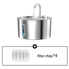 Image of 2.2L Automatic Cat Water Fountain Stainless Steel Pet Feeder