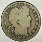 1908-D 50C Barber Half Dollar (89887)