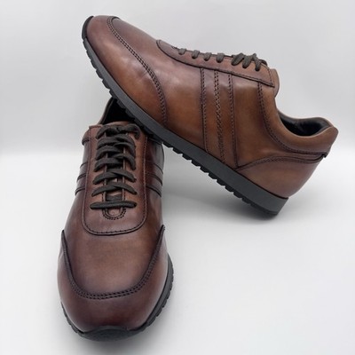 To Boot New York Francesco Brown Leather Fashion Sneakers Men's Size 8.5 M